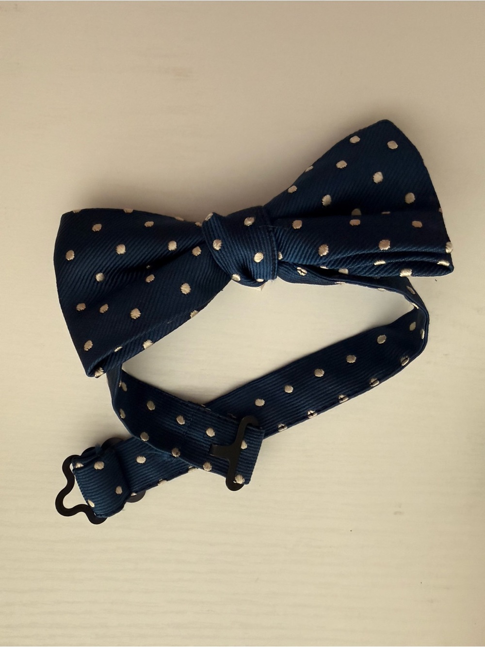 Navy Polka Dot Bow Tie - Boy’s Formal Accessory